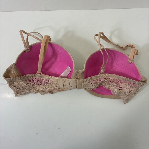 PINK Strapless Push Up Bralette Beige 34C Coquette Clean Girl - Picture 4 of 7